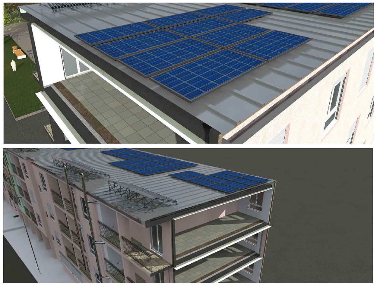 3d progetto edifici volla